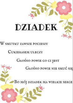 Plakat Dziadek w smutku zawsze pocieszy
